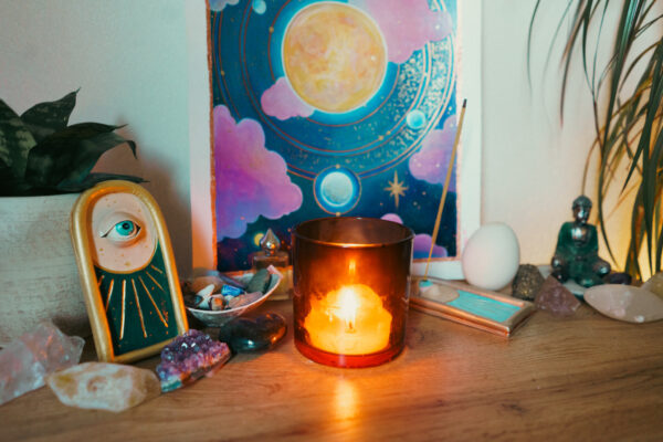 Handmade clay dish & Incense burner "SkyLight" - Image 4