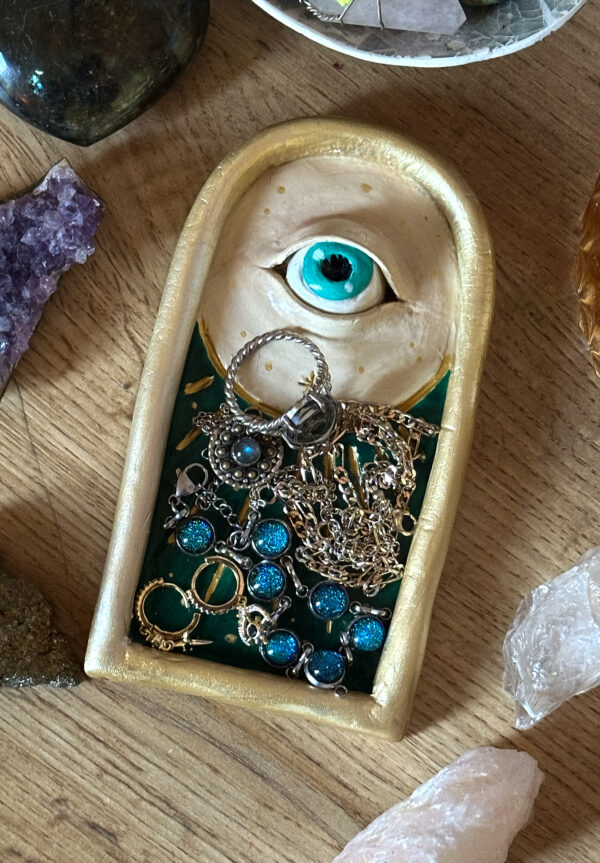 Handmade clay dish & Incense burner "SkyLight" - Image 5