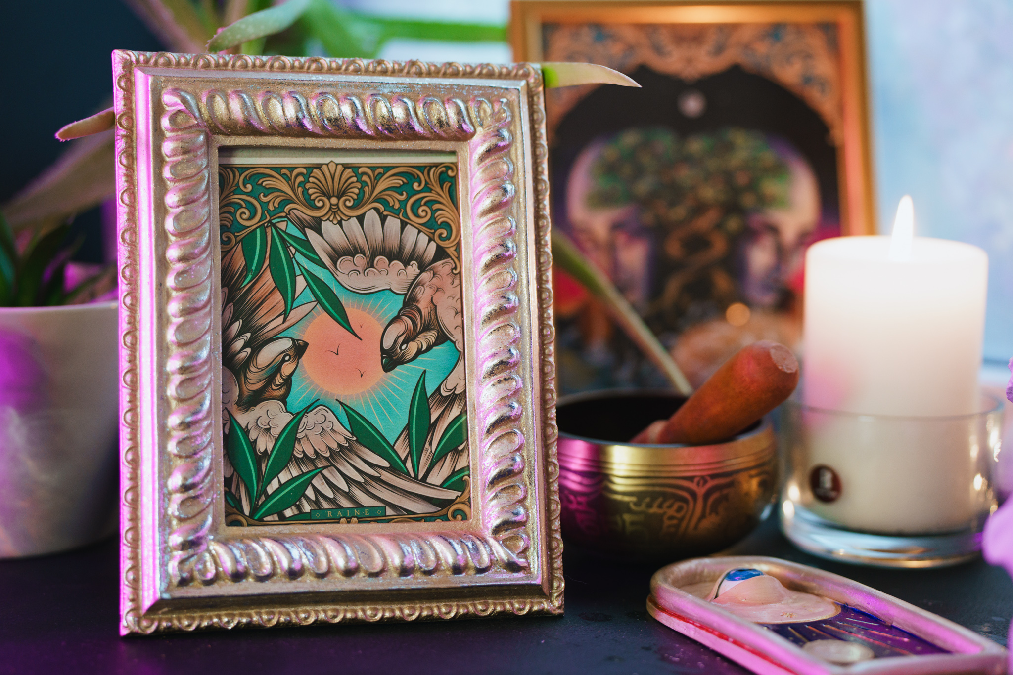 "Free Spirit" Mini Art Print postcard - Image 4