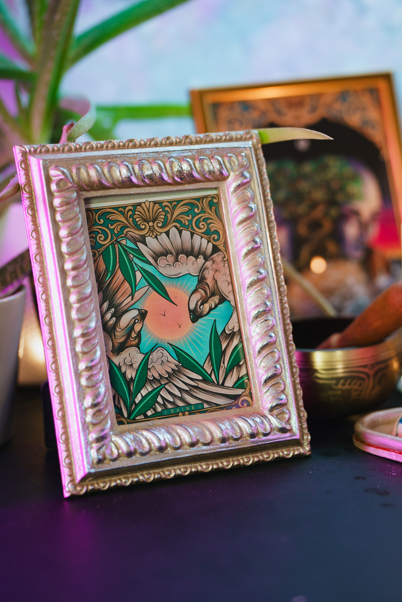 "Free Spirit" Mini Art Print postcard - Image 3