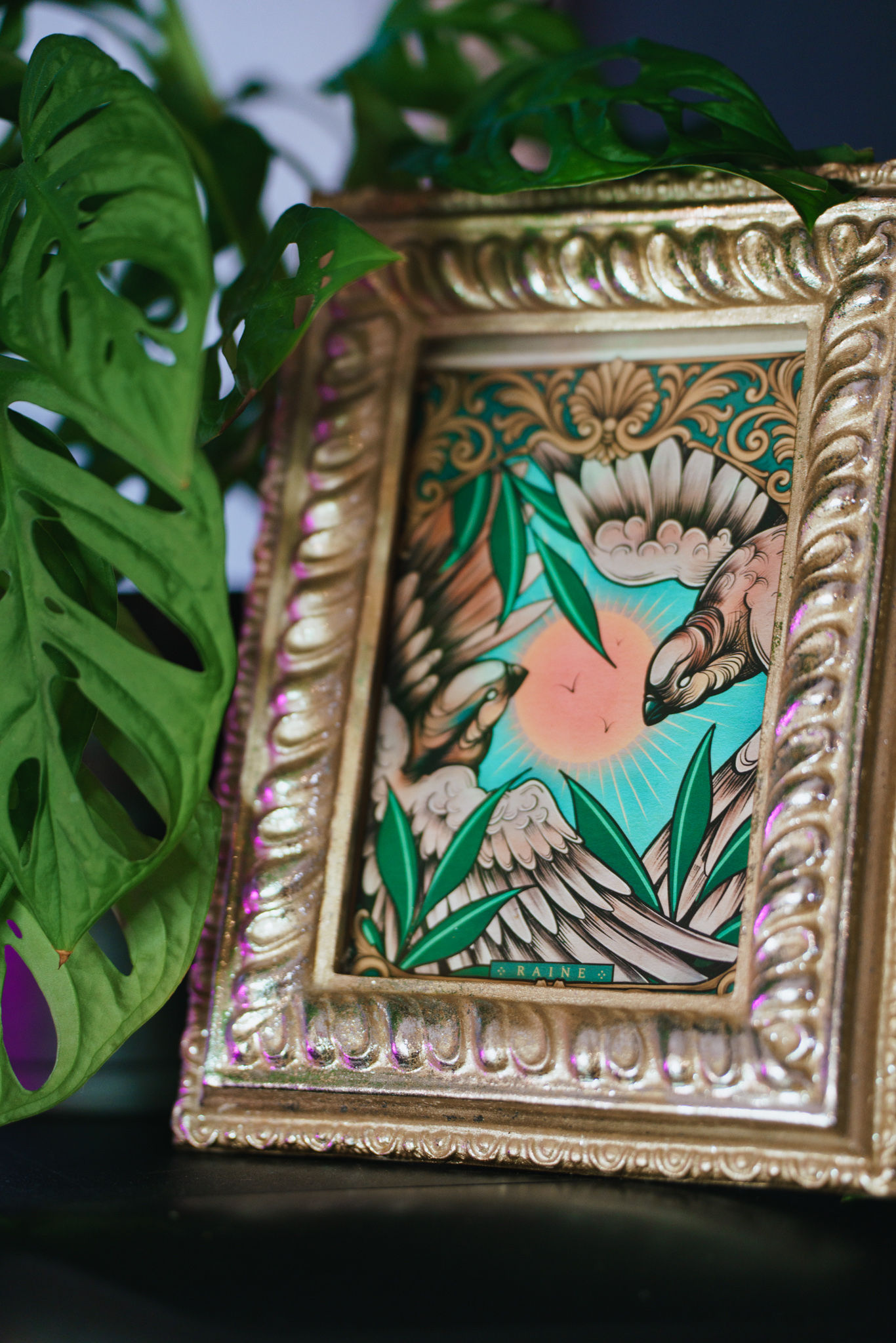 "Free Spirit" Mini Art Print postcard - Image 2