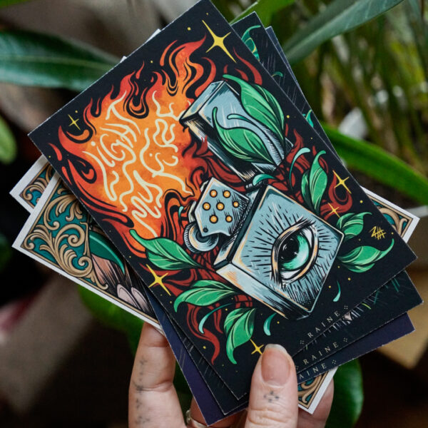 "Light My Fire" A6 Mini Art Print